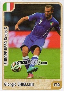 Sticker Giorgio Chiellini - Kvalifikacije za svetsko fudbalsko prvenstvo 2018 - G.T.P.R School Shop