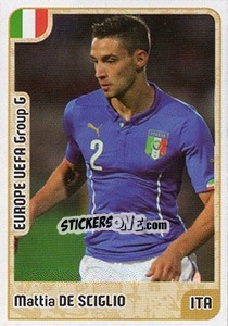 Sticker Mattia De Sciglio - Kvalifikacije za svetsko fudbalsko prvenstvo 2018 - G.T.P.R School Shop