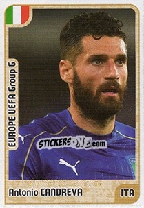 Sticker Antonio Candreva - Kvalifikacije za svetsko fudbalsko prvenstvo 2018 - G.T.P.R School Shop