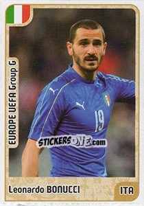 Sticker Leonardo Bonucci - Kvalifikacije za svetsko fudbalsko prvenstvo 2018 n. 691 - G.T.P.R School Shop