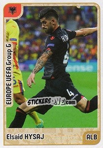 Sticker Elseid Hysaj - Kvalifikacije za svetsko fudbalsko prvenstvo 2018 - G.T.P.R School Shop