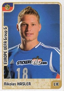 Sticker Nicolas Hasler - Kvalifikacije za svetsko fudbalsko prvenstvo 2018 - G.T.P.R School Shop