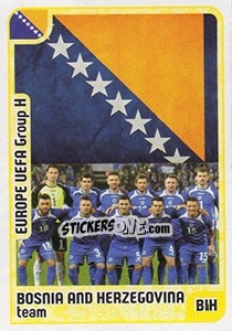 Sticker Bosnia and Herzegovina team - Kvalifikacije za svetsko fudbalsko prvenstvo 2018 - G.T.P.R School Shop