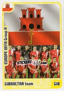 Sticker Gibraltar team - Kvalifikacije za svetsko fudbalsko prvenstvo 2018 - G.T.P.R School Shop