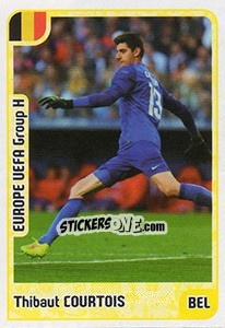 Sticker Thibaut Courtois - Kvalifikacije za svetsko fudbalsko prvenstvo 2018 n. 744 - G.T.P.R School Shop