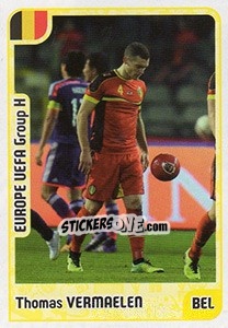 Sticker Thomas Vermaelen - Kvalifikacije za svetsko fudbalsko prvenstvo 2018 n. 747 - G.T.P.R School Shop