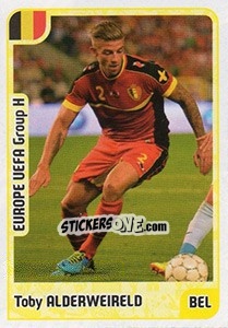 Sticker Toby Alderweireld - Kvalifikacije za svetsko fudbalsko prvenstvo 2018 - G.T.P.R School Shop