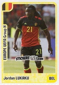 Sticker Jordan Lukaku - Kvalifikacije za svetsko fudbalsko prvenstvo 2018 - G.T.P.R School Shop