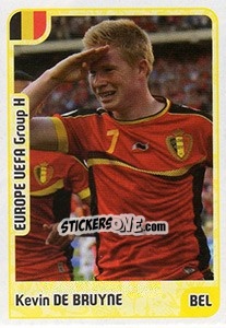 Sticker Kevin de Bruyne - Kvalifikacije za svetsko fudbalsko prvenstvo 2018 n. 758 - G.T.P.R School Shop