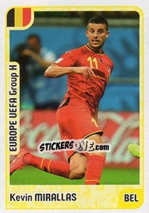 Sticker Kevin Mirallas - Kvalifikacije za svetsko fudbalsko prvenstvo 2018 n. 760 - G.T.P.R School Shop