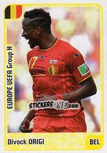 Sticker Divock Origi - Kvalifikacije za svetsko fudbalsko prvenstvo 2018 n. 761 - G.T.P.R School Shop