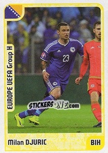 Sticker Milan Djuric (Sejad Salihovic) - Kvalifikacije za svetsko fudbalsko prvenstvo 2018 - G.T.P.R School Shop