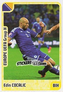 Sticker Edin Cocalic - Kvalifikacije za svetsko fudbalsko prvenstvo 2018 - G.T.P.R School Shop