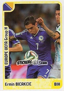 Sticker Ermin Bicakcic (Muhamed Besic) - Kvalifikacije za svetsko fudbalsko prvenstvo 2018 - G.T.P.R School Shop
