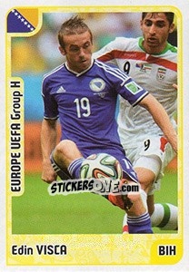 Sticker Edin Visca - Kvalifikacije za svetsko fudbalsko prvenstvo 2018 - G.T.P.R School Shop