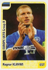 Sticker Ragnar Klavan - Kvalifikacije za svetsko fudbalsko prvenstvo 2018 - G.T.P.R School Shop