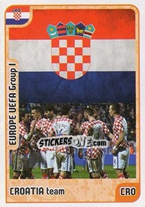 Sticker Croatia team - Kvalifikacije za svetsko fudbalsko prvenstvo 2018 n. 826 - G.T.P.R School Shop