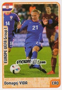 Sticker Domagoj Vida - Kvalifikacije za svetsko fudbalsko prvenstvo 2018 n. 837 - G.T.P.R School Shop