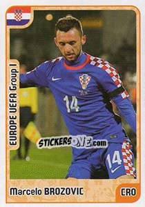 Sticker Marcelo Brozovic - Kvalifikacije za svetsko fudbalsko prvenstvo 2018 n. 839 - G.T.P.R School Shop