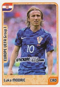 Sticker Luka Modric - Kvalifikacije za svetsko fudbalsko prvenstvo 2018 n. 842 - G.T.P.R School Shop