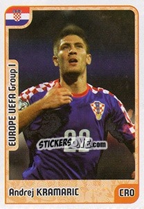 Sticker Andrej Kramaric - Kvalifikacije za svetsko fudbalsko prvenstvo 2018 n. 848 - G.T.P.R School Shop