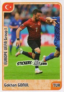 Sticker Gokhan Gonul - Kvalifikacije za svetsko fudbalsko prvenstvo 2018 - G.T.P.R School Shop