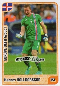 Sticker Hannes Halldorsson - Kvalifikacije za svetsko fudbalsko prvenstvo 2018 n. 873 - G.T.P.R School Shop