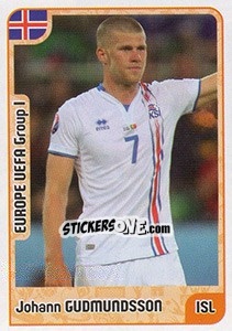 Sticker Johann Gudmundsson - Kvalifikacije za svetsko fudbalsko prvenstvo 2018 n. 878 - G.T.P.R School Shop