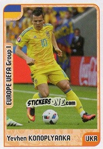 Sticker Yevhen Konoplyanka - Kvalifikacije za svetsko fudbalsko prvenstvo 2018 - G.T.P.R School Shop