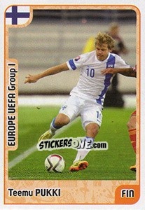 Sticker Teemu Pukki - Kvalifikacije za svetsko fudbalsko prvenstvo 2018 - G.T.P.R School Shop