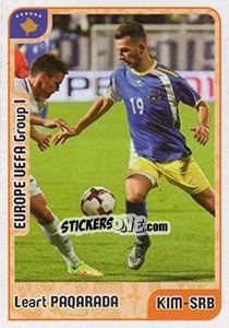 Sticker Leart Paqarada - Kvalifikacije za svetsko fudbalsko prvenstvo 2018 - G.T.P.R School Shop