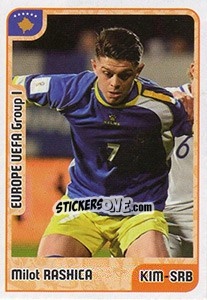 Sticker Milot Rashica - Kvalifikacije za svetsko fudbalsko prvenstvo 2018 - G.T.P.R School Shop