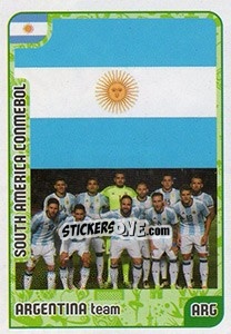 Sticker Argentina team - Kvalifikacije za svetsko fudbalsko prvenstvo 2018 - G.T.P.R School Shop