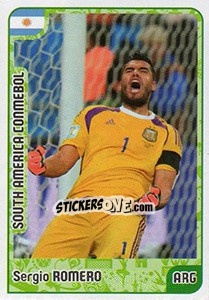 Sticker Sergio Romero - Kvalifikacije za svetsko fudbalsko prvenstvo 2018 n. 907 - G.T.P.R School Shop