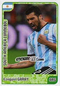 Sticker Ezequiel Garay - Kvalifikacije za svetsko fudbalsko prvenstvo 2018 - G.T.P.R School Shop