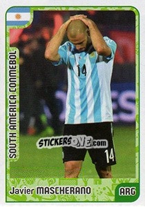 Sticker Javier Mascherano - Kvalifikacije za svetsko fudbalsko prvenstvo 2018 n. 910 - G.T.P.R School Shop