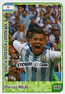 Sticker Marcos Rojo - Kvalifikacije za svetsko fudbalsko prvenstvo 2018 n. 914 - G.T.P.R School Shop
