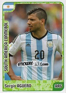 Sticker Sergio Aguero - Kvalifikacije za svetsko fudbalsko prvenstvo 2018 n. 917 - G.T.P.R School Shop