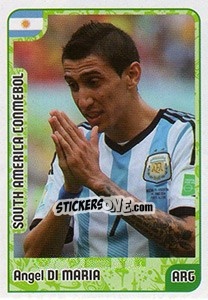 Sticker Angel Di Maria - Kvalifikacije za svetsko fudbalsko prvenstvo 2018 n. 925 - G.T.P.R School Shop