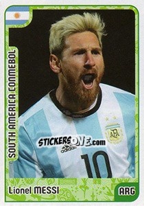 Sticker Lionel Messi - Kvalifikacije za svetsko fudbalsko prvenstvo 2018 n. 926 - G.T.P.R School Shop