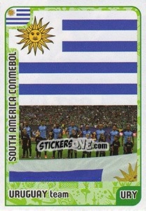 Sticker Uruguay Team - Kvalifikacije za svetsko fudbalsko prvenstvo 2018 n. 927 - G.T.P.R School Shop