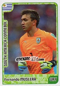 Sticker Fernando Muslera - Kvalifikacije za svetsko fudbalsko prvenstvo 2018 n. 929 - G.T.P.R School Shop