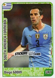 Sticker Diego Godin - Kvalifikacije za svetsko fudbalsko prvenstvo 2018 n. 930 - G.T.P.R School Shop