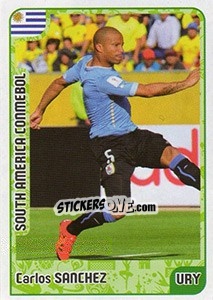 Sticker Carlos Sanchez - Kvalifikacije za svetsko fudbalsko prvenstvo 2018 - G.T.P.R School Shop
