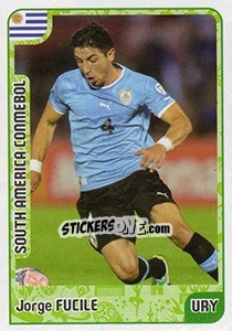Sticker Jorge Fucile - Kvalifikacije za svetsko fudbalsko prvenstvo 2018 n. 938 - G.T.P.R School Shop