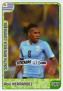 Sticker Abel Hernandez - Kvalifikacije za svetsko fudbalsko prvenstvo 2018 - G.T.P.R School Shop