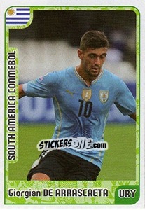Sticker Giorgian de Arrascaeta - Kvalifikacije za svetsko fudbalsko prvenstvo 2018 n. 943 - G.T.P.R School Shop