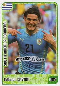 Sticker Edinson Cavani - Kvalifikacije za svetsko fudbalsko prvenstvo 2018 n. 946 - G.T.P.R School Shop