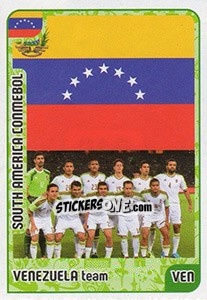 Sticker Venezuela team - Kvalifikacije za svetsko fudbalsko prvenstvo 2018 - G.T.P.R School Shop