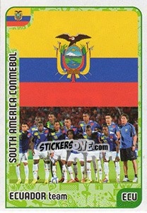 Sticker Ecuador team - Kvalifikacije za svetsko fudbalsko prvenstvo 2018 n. 958 - G.T.P.R School Shop